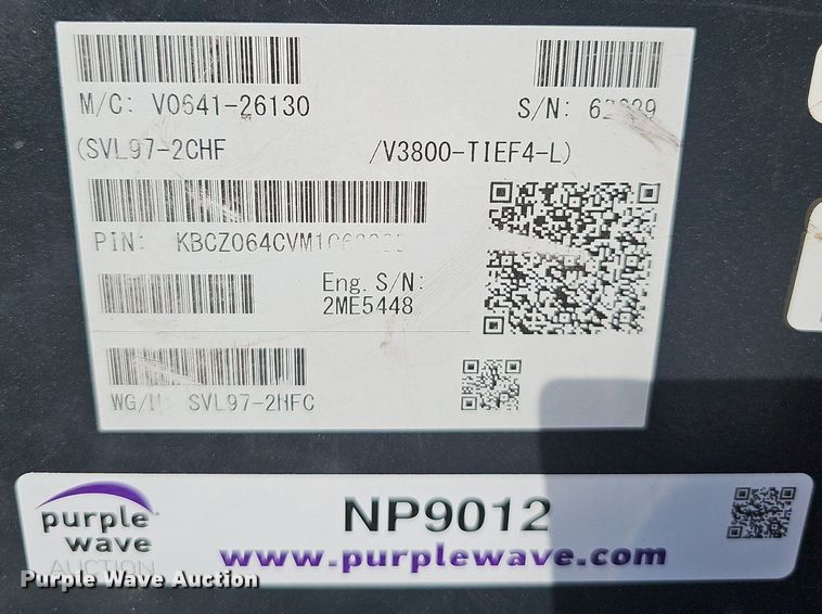 image for item NP9012 2021 Kubota SVL97-2  skid steer loader