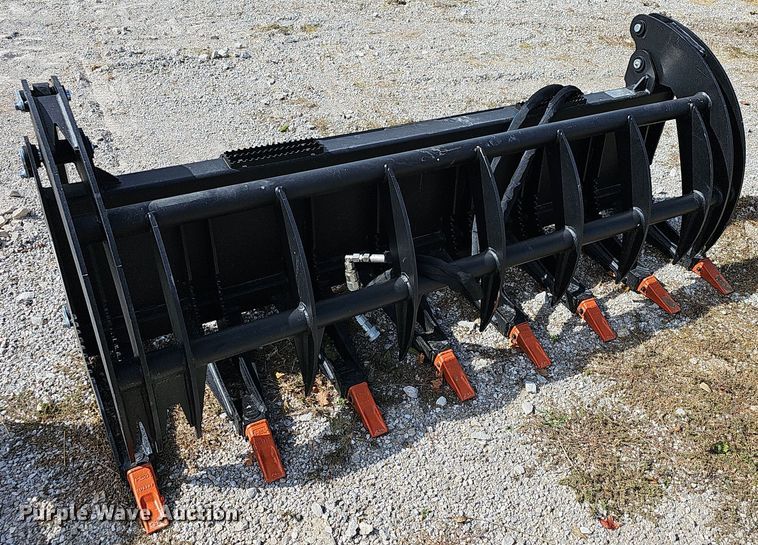 image for item NP9020 2023 Heavy Grass  78" W skid steer grapple bucket