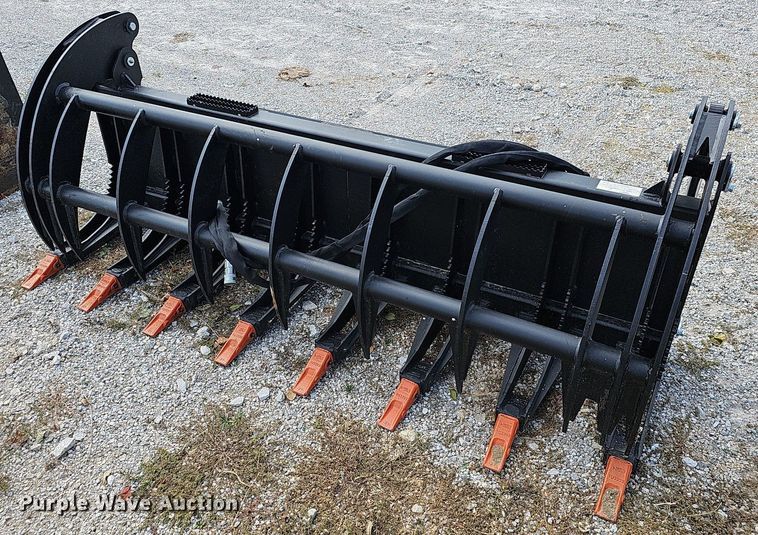 image for item NP9020 2023 Heavy Grass  78" W skid steer grapple bucket