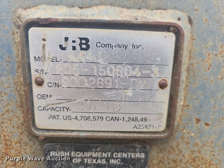 image for item NP9059 JRB 555L  102"W bucket