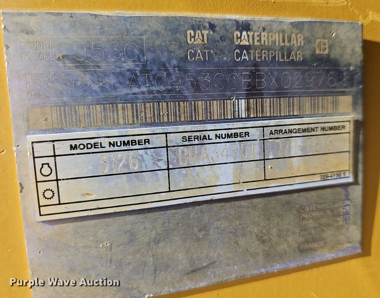 image for item NP9092 2007 Caterpillar 953C  track loader