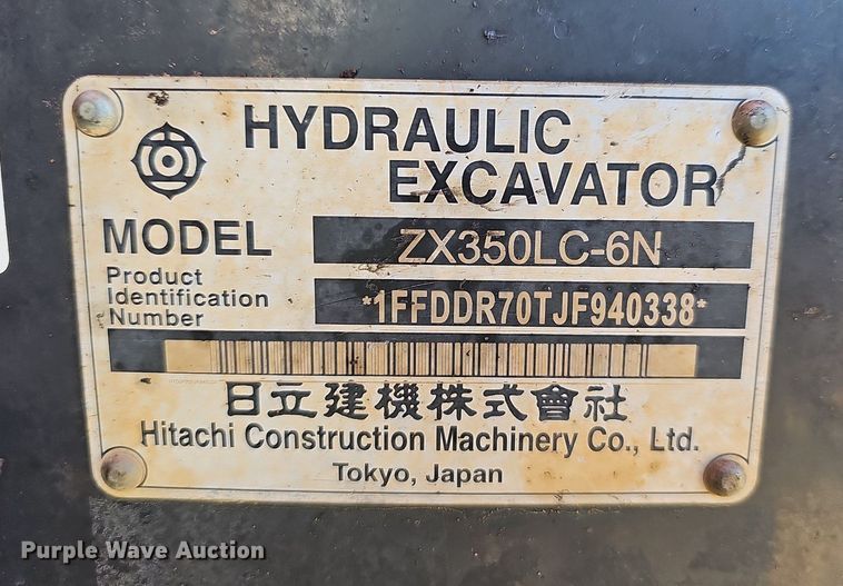 image for item NP9094 Hitachi ZX350LC-6N  excavator
