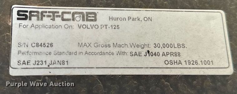 image for item NQ9472 Volvo PT125R  pneumatic roller