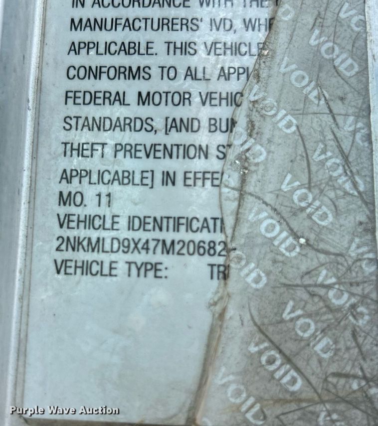 image for item NQ9836 2007 Kenworth T300  dump truck