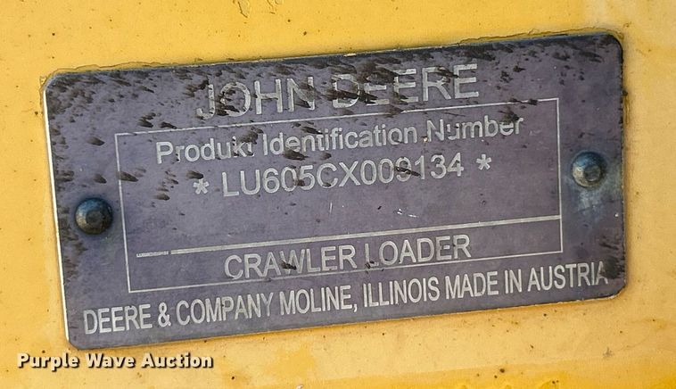 image for item NQ9945 2012 John Deere 605C  track loader