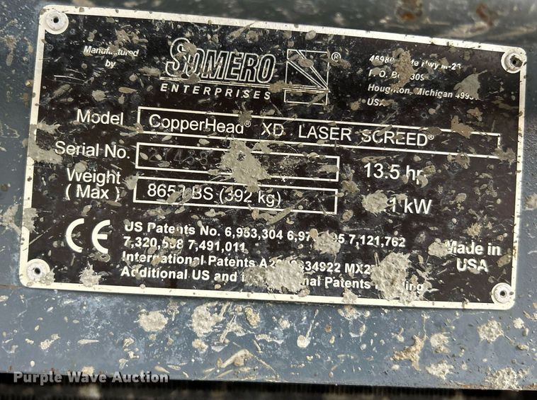 image for item NQ9965 Somero Copperhead XD 3.0  screed