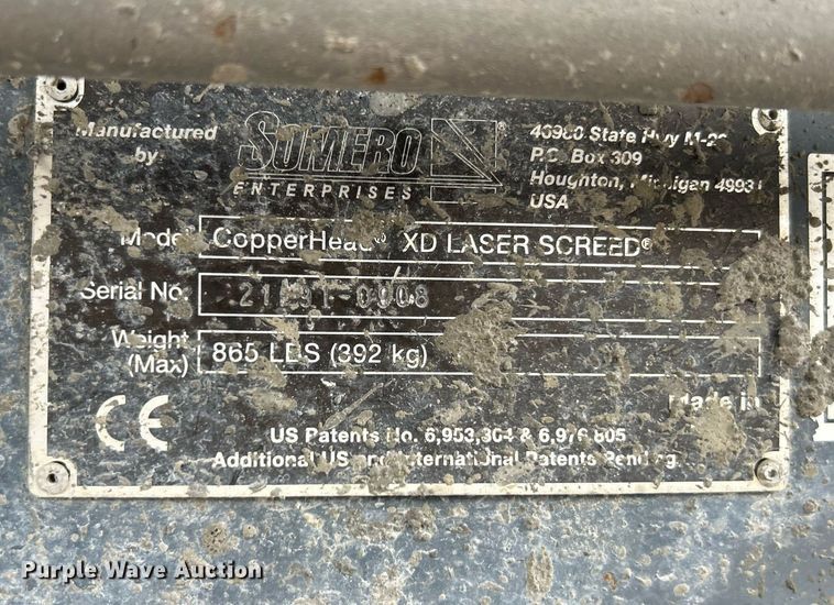 image for item NQ9966 Somero Copperhead XD 3.0  screed