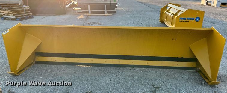 image for item NQ9976 Pro-Tech SP12B  snow pusher backhoe attachment