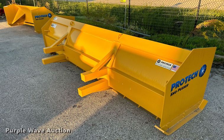 image for item NQ9976 Pro-Tech SP12B  snow pusher backhoe attachment