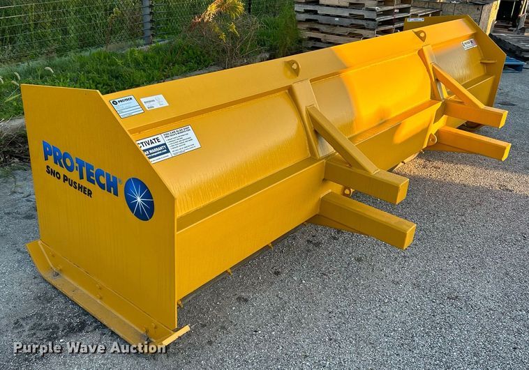 image for item NQ9976 Pro-Tech SP12B  snow pusher backhoe attachment