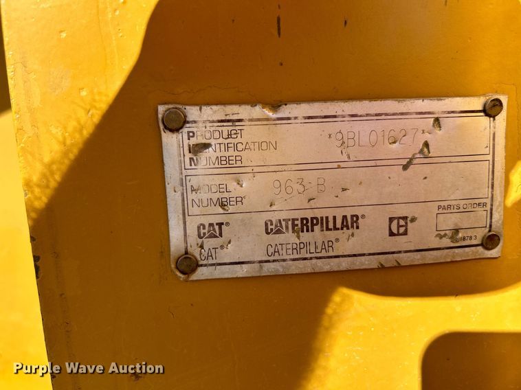 image for item NR9270 1997 Caterpillar 963B  track loader