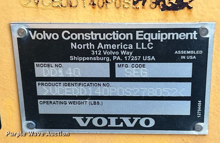 image for item NR9277 2016 Volvo DD140 HF 8 Amplitude  double drum roller