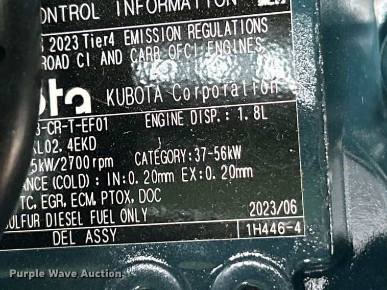 image for item NR9291 2023 Sullair 185D  air compressor