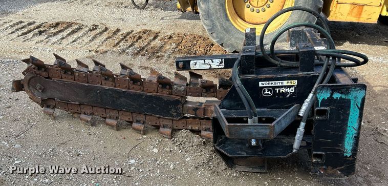 image for item NR9318 John Deere TR48  skid steer trencher
