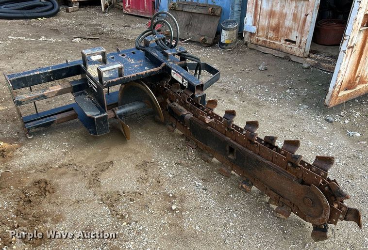 image for item NR9318 John Deere TR48  skid steer trencher