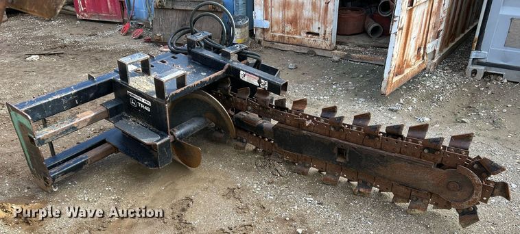 image for item NR9318 John Deere TR48  skid steer trencher
