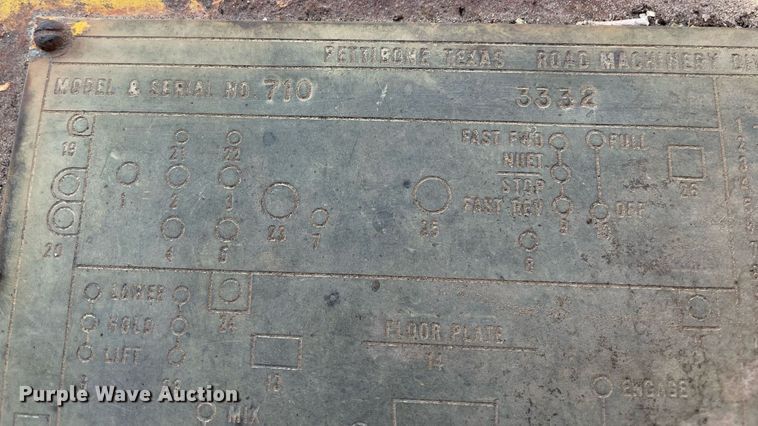 image for item NX9959 Pettibone SM-710  soil stabilizer / recycler