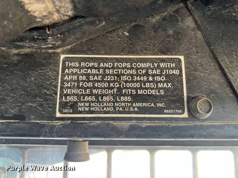 image for item OA9019 1996 New Holland LX885  skid steer loader