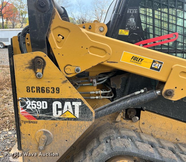 image for item OA9037 2014 Caterpillar 259D skid steer loader