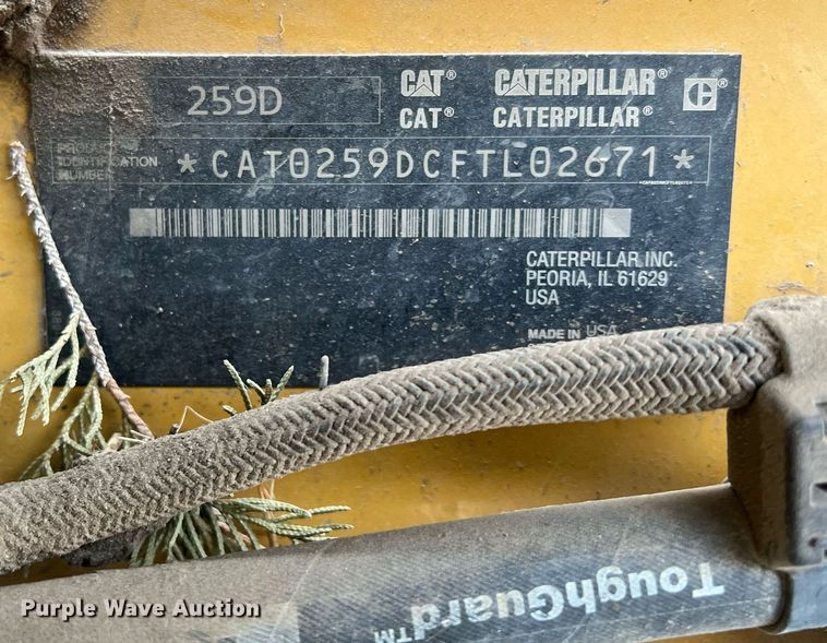 image for item OA9037 2014 Caterpillar 259D skid steer loader