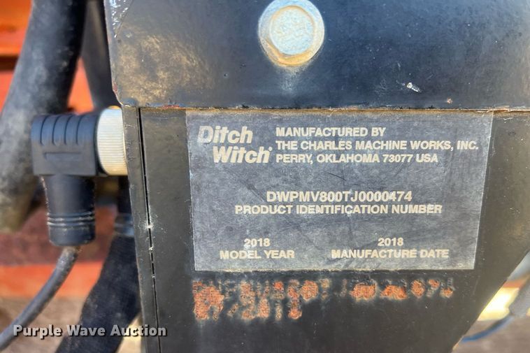image for item OA9062 2018 Ditch Witch MV800  vacuum trailer