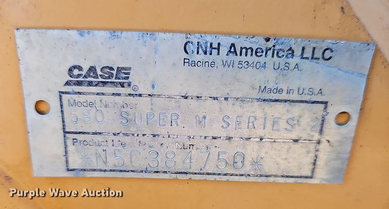 image for item OG9541 2005 Case 580 Super M Series 2  backhoe