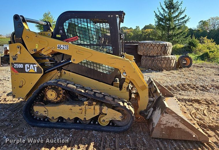 image for item OG9542 2019 Caterpillar 259D  tracked skid steer loader