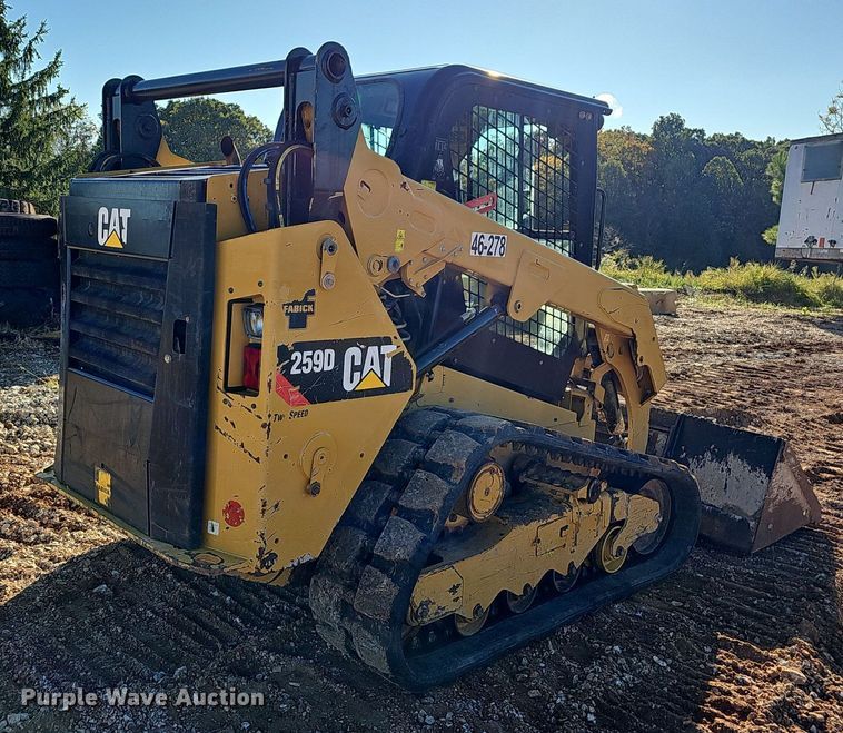 image for item OG9542 2019 Caterpillar 259D  tracked skid steer loader