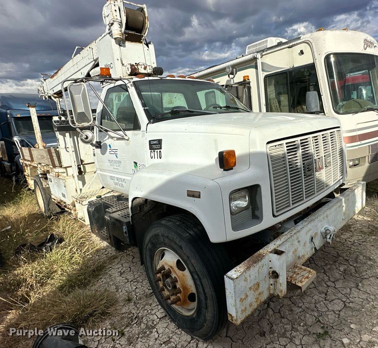 image for item OK9025 1998 GMC C7500  crane truck