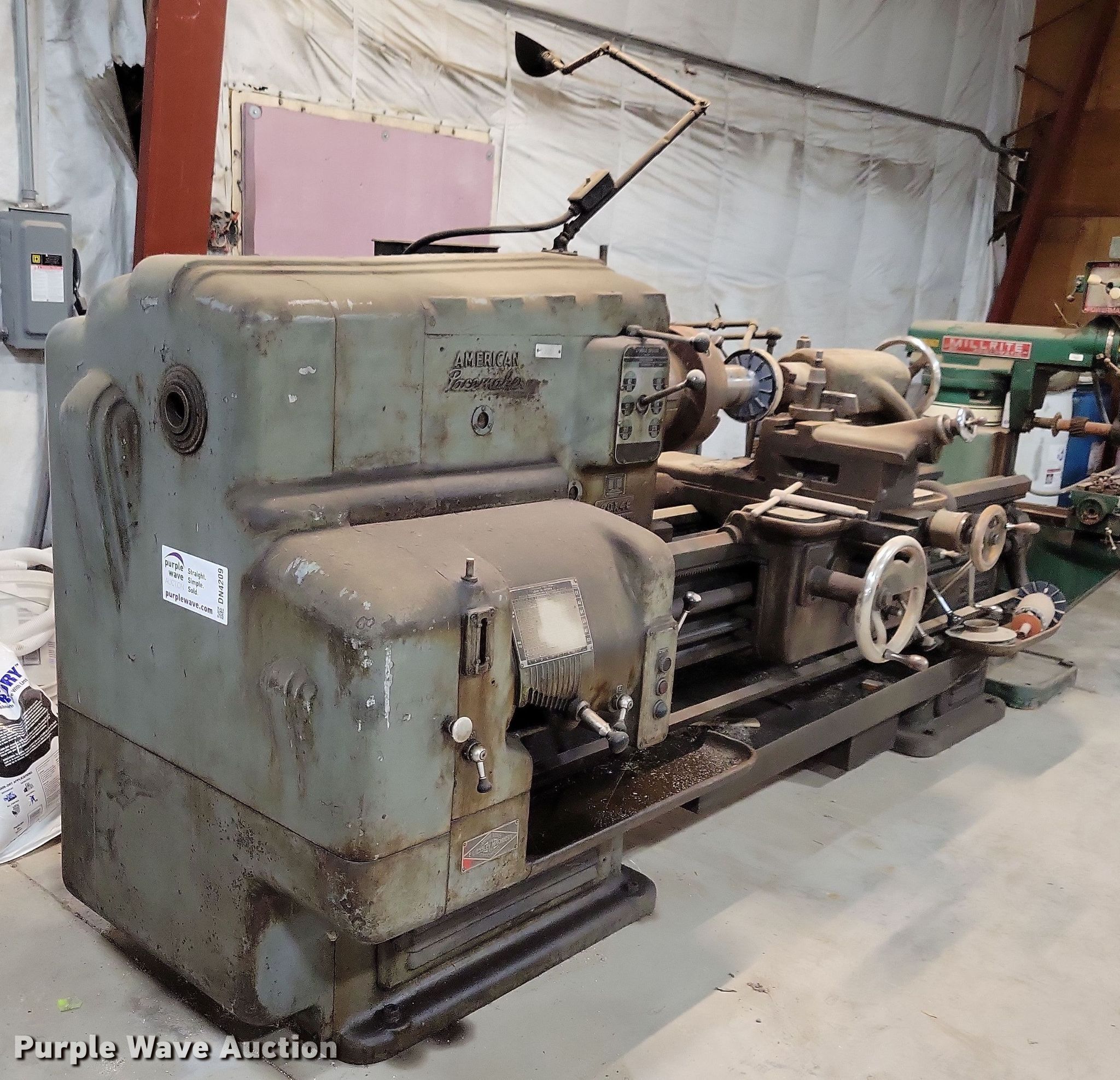 American Pacemaker metal lathe in Iowa Falls, IA Item DN4209 for sale