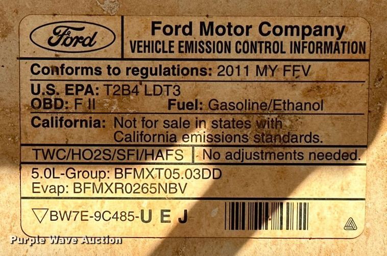 image for item DP3182 2011 Ford F150  SuperCrew pickup truck