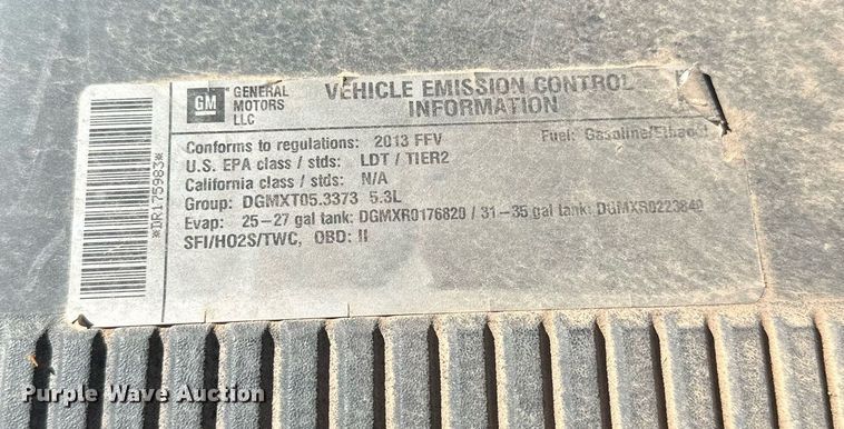 image for item DP3199 2013 Chevrolet Tahoe Police  SUV