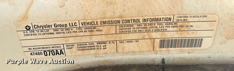 image for item DP3200 2014 Dodge Ram 1500  Crew Cab pickup truck