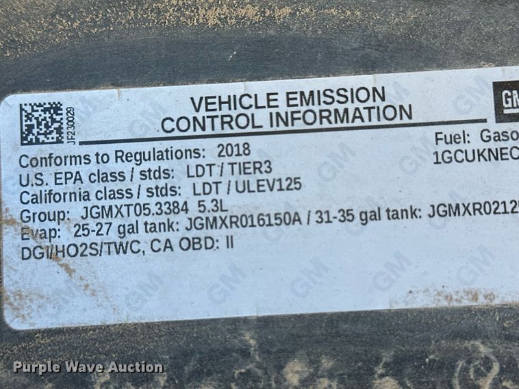 image for item IU9094 2018 Chevrolet Silverado 1500  Crew Cab pickup truck