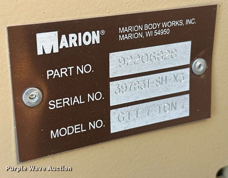 image for item IU9134 Marion GTT 7 Ton  flatbed