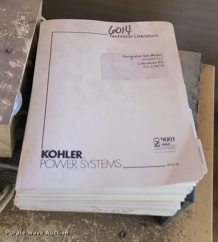 image for item KU9081 Kohler 30R0ZJ  generator