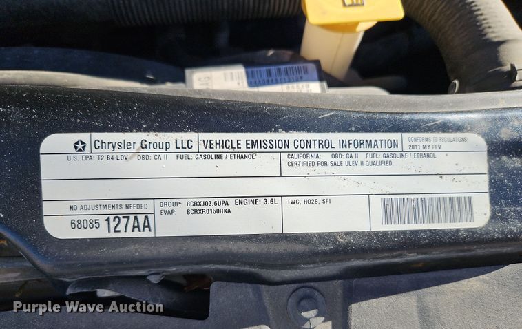 image for item LB9598 2011 Dodge Grand Caravan  van