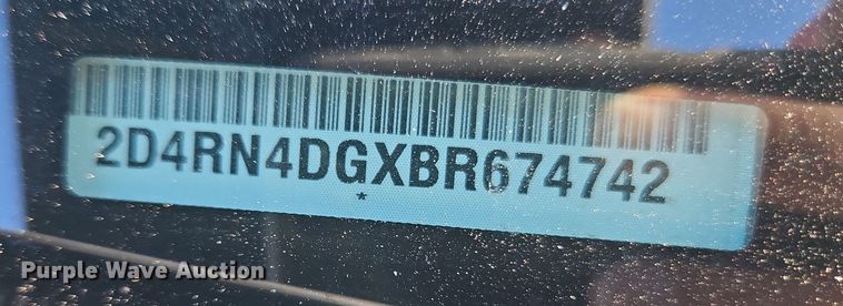 image for item LB9598 2011 Dodge Grand Caravan  van