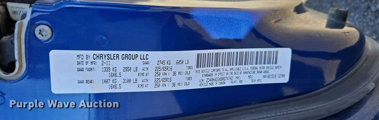 image for item LB9598 2011 Dodge Grand Caravan  van