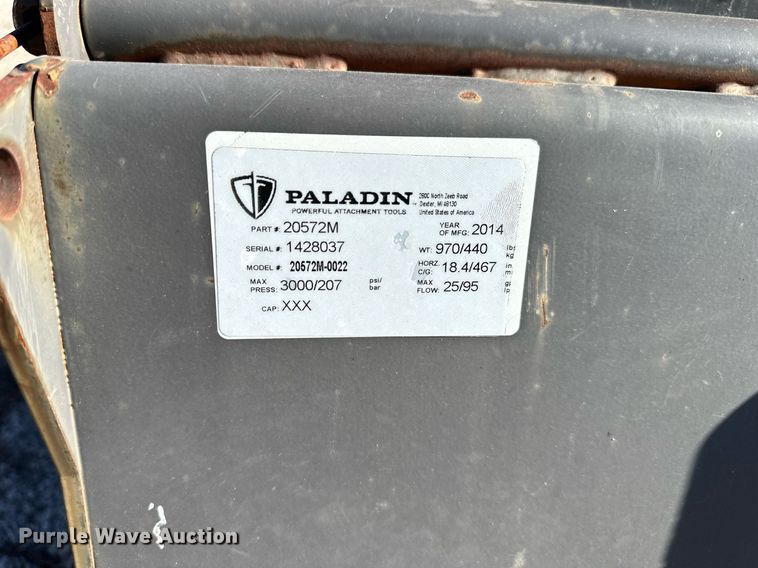 image for item NL9164 2014 Paladin Sweepster  skid steer sweeper