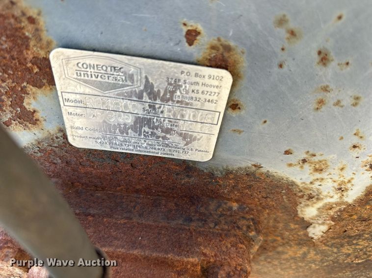 image for item NL9165 Coneqtec Universal R11800  skid steer tiller