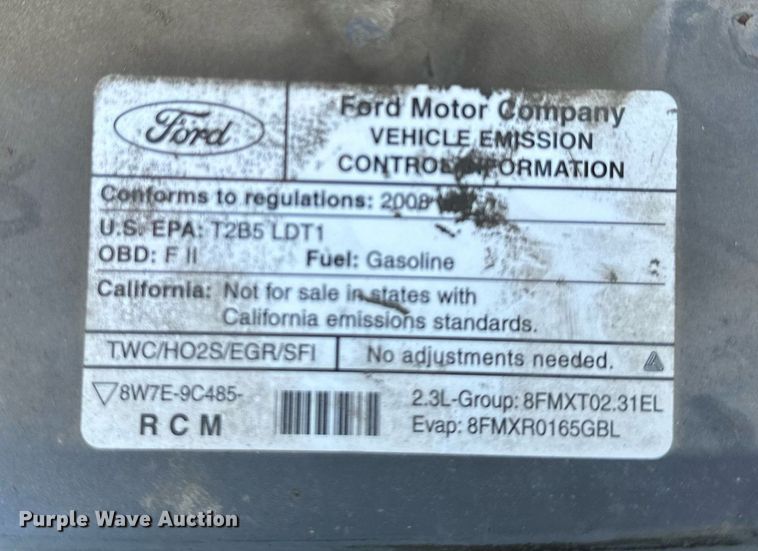 image for item NL9169 2008 Ford Ranger  SuperCab pickup truck