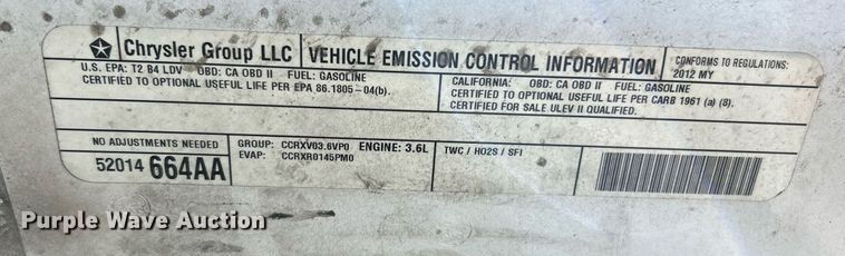 image for item NR9360 2012 Dodge Charger Police