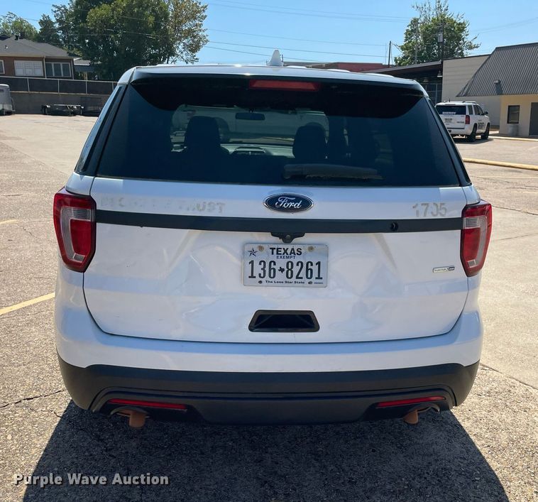 image for item NY9792 2017 Ford Explorer Police Interceptor  SUV