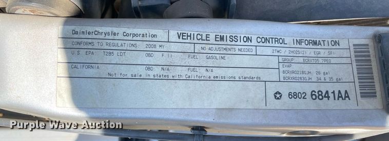 image for item NY9793 2008 Dodge Ram 1500  Quad Cab pickup truck