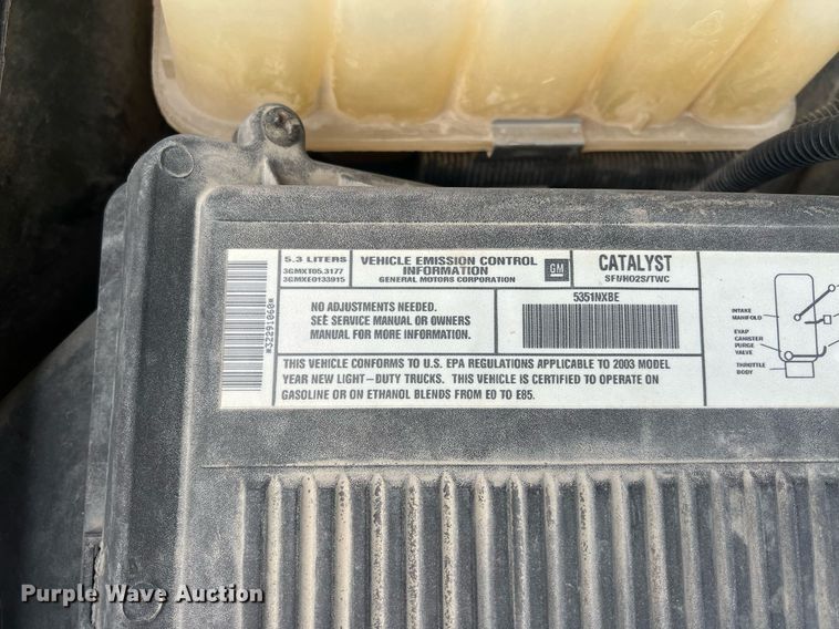 image for item OA9119 2003 Chevrolet Silverado 1500  Ext. Cab pickup truck