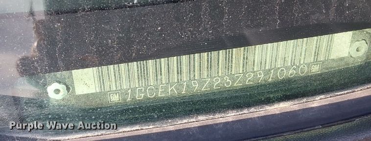 image for item OA9119 2003 Chevrolet Silverado 1500  Ext. Cab pickup truck