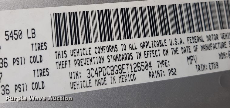 image for item OF9596 2014 Dodge Journey SXT  SUV