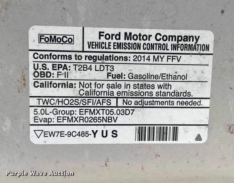 image for item OK9160 2014 Ford F150  SuperCab pickup truck