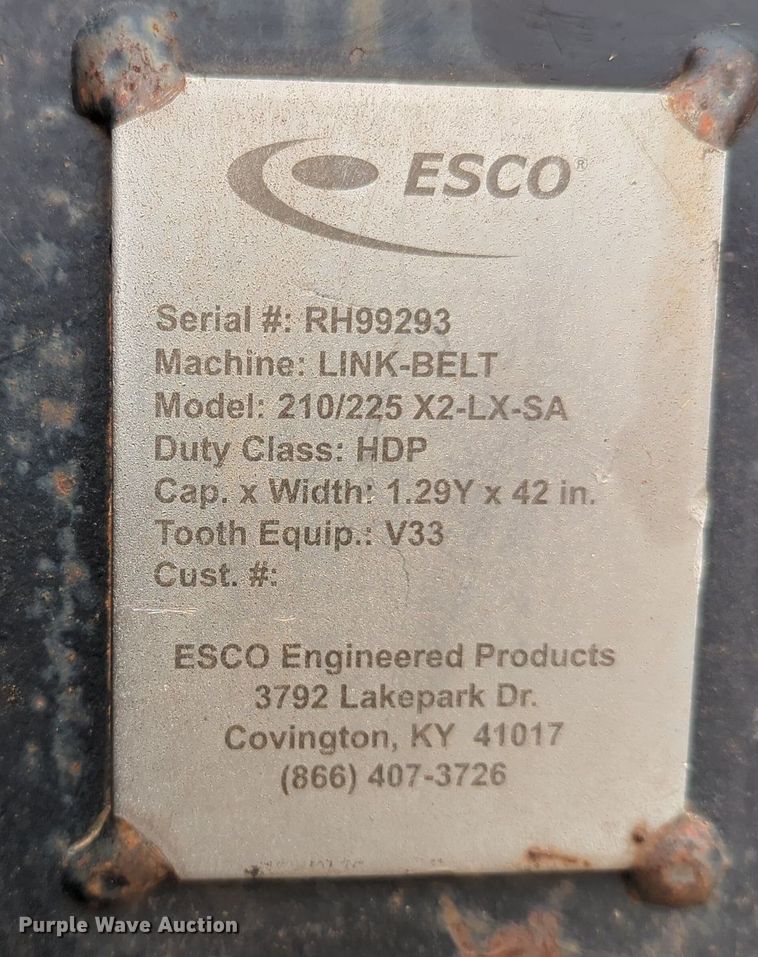 image for item OL9103 Esco 210/225 X2-LX-SA  excavator bucket